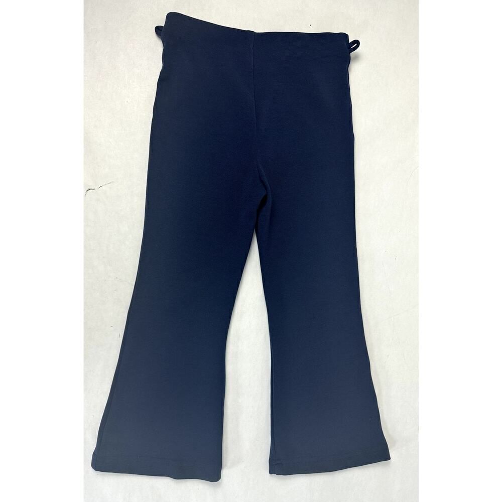 Vintage 1990s Flare Pants Navy Blue Byer California Made in USA - Girls Size 6